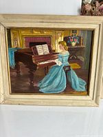 Full view of framed painting