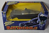 Front view of boxed Batmobile model kit
