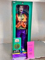 Front view of boxed 14-inch Joker figure