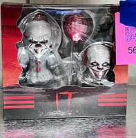Factory sealed window box showing Pennywise figure, alternate head and balloon