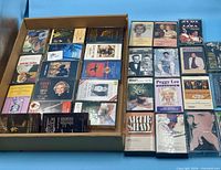 Open box showing cassettes arranged in rows