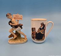 Figurine and mug front view