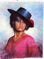 Full view of signed Susie Morton portrait print