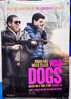 Full view of War Dogs poster showing complete artwork and condition