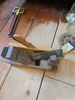 Top view showing both wooden planes and components