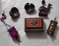 Group shot of all six decor items