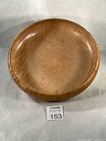 Top view of entire birdseye maple bowl