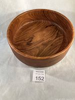 overall view of teak bowl