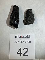 Both tektite specimens side by side