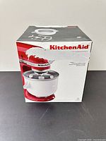Front of branded KitchenAid box showing product image