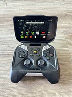 Nvidia Shield Portable open showing screen and controls
