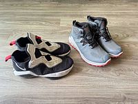 Both pairs side by side on floor