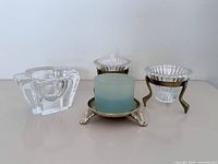 Group view showing all candle holders and candle