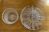 overview of both starburst glass pieces