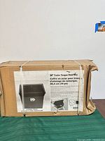 Sealed carton showing product label 34" Trailer Tongue Steel Box