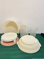 Group shot showing all six plastic kitchen items