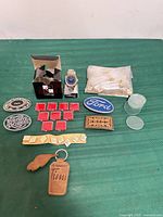 Group overview of all items laid out