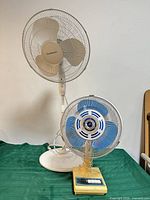 Both fans side by side showing overall size and design