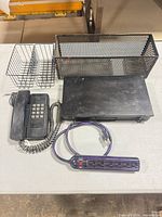 Full lot: case, baskets, phone, power strip