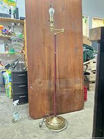 Full view of floor lamp showing column height and overall design