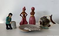 Group shot of all five ceramic items