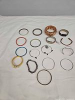 Group layout of all bracelets on white background