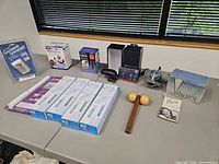 All items laid out on table showing quantity and packaging