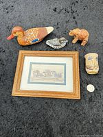 Group shot of all five items on black background