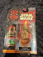 Front of 1998 Yoda with Jedi Council Chair package