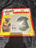 Front of sealed Underoos package showing Yoda and shirt image
