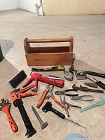 All items laid out with toolbox and tools visible