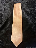 Full view of pale golden yellow Beau Brummell Gentry necktie