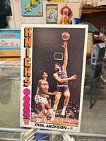 Front view of 1969 Topps Phil Jackson card showing image and Knicks text