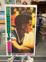 Front view of David Thompson Topps card