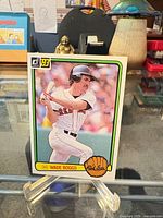 Front of Wade Boggs Donruss #586 rookie card