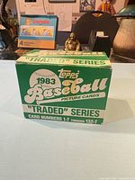 Front of sealed 1983 Topps Baseball Picture Cards Traded Series box