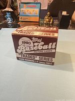 Front of sealed 1990 Topps Baseball Traded Series box