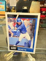 Front of 2020 Score Panini Bo Bichette rookie card