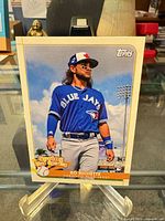 Front view of Bo Bichette rookie insert card