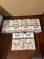 Overview of six sealed Everlast underwear packs