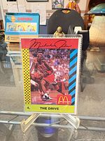 Front view of Michael Jordan Sports Tips card in sleeve