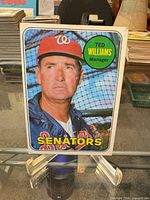 Front view of 1969 Topps Ted Williams #650 card