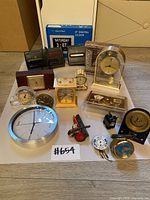 Group shot of all analog and digital clocks