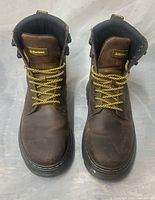 Top view of both boots showing overall condition and laces