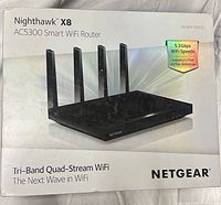 Front of retail box showing model and features