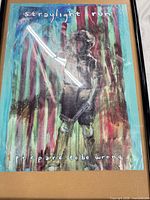 Framed Straylight Run Prepare to Be Wrong poster with visible creases