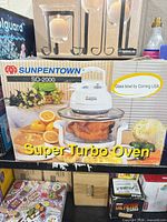 Product box showing Sunpentown SO-2000 Super Turbo Oven image and labeling