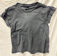 Front view of gray AllSaints T-shirt