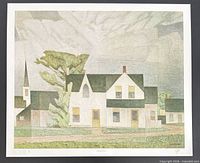 Full view of the signed lithograph showing entire image and margins