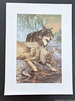 Full view of unframed print showing entire sheet with border and image